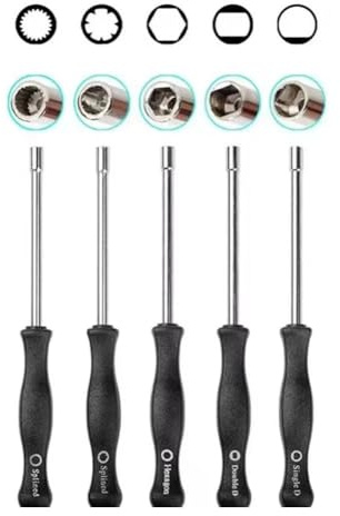 Emiif Kit d'outils de réglage de carburateur avec 10 têtes de tournevis pour réglage du petit moteur, compatible avec Craftsman, Poulan, Echo (5 pièces)