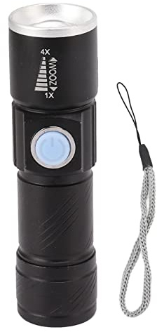 SYUULCOI Lampe de poche UV USB 395nm LED, détecteur de lumière noire ultraviolette pour la détection d'agents fluorescents, Identification du Jade