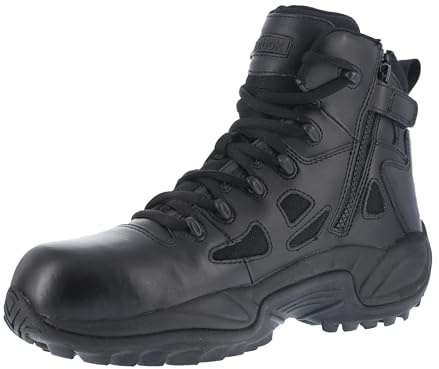 Reebok herr snabb reaktion snabb respons stövlar med dragkedja på sidan, 15,2 cm, ljusbrun, 48 EU, svart, 10-W US mens