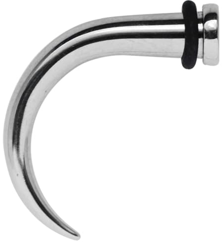 Ohrpiercing Schmuck Dehn Horn aus 316l Stahl mit Stopper