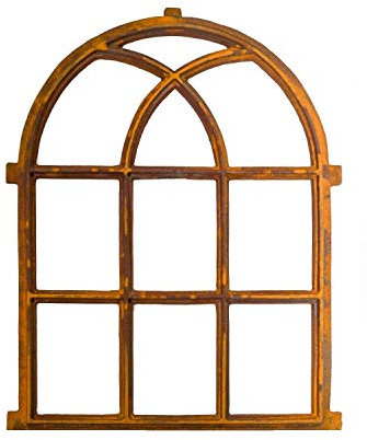 aubaho Nostalgie Stallfenster Fenster 72x58cm Eisen Eisenfenster antik Stil Rost Rahmen