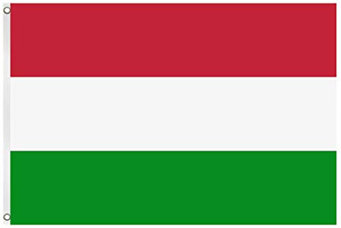 Blackshirt Company Ungarn Fahne Ungarische National Länder Flagge mit Ösen 150 x 90 cm Farbe Mehrfarbig