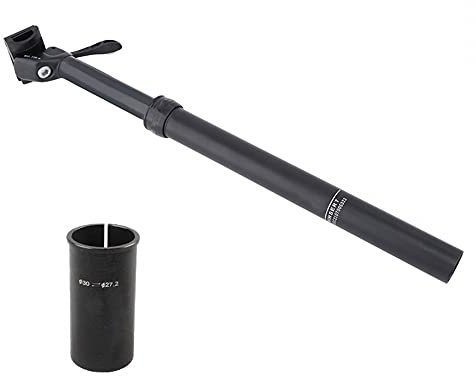 Dropper-Sattelstütze, 27,2mm 100mm Kabellose Teleskopsattelstütze mit 28,6/30,0/30,8/31,6 mm Reduzierhülse, Gesamtlänge 410mm, Höhenverstellbare Dropper Seatpost für MTB/E-Bike/Rennrad/Fahrrad