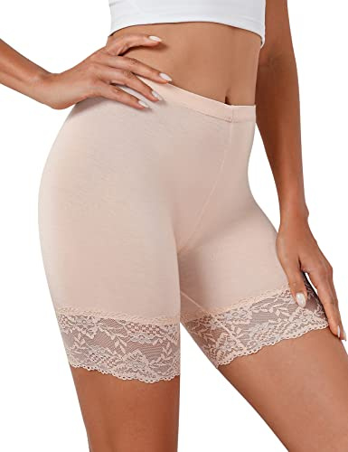 Tuopuda Damkalsonger, under kjol, korta byxor, spets, trosor, anti-chafing, shorts, 1/3-pack, boxershorts, rembyxor, underklänning, midjetrosa, mjuka trosor, leggings med halkskydd, spetstrimning