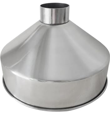 LUFAA Embudo Grande de Gran diámetro de Acero Inoxidable 304, Embudo de maquinaria de refinación Industrial de Alimentos de Grano, 24cm, 28cm, 1 ud. (Color : C)