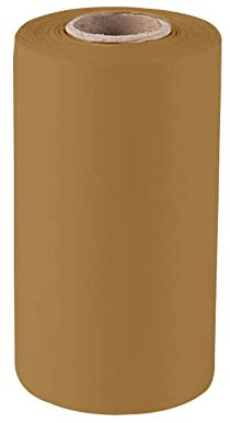 Rollo de papel de pergamino para hornear antiadherente Hojas de cocina de silicona de doble cara para lata de pastel Cocina Hogar - Marrón 10CM x 50M