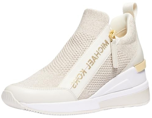 Michael Kors Women's Willis Wedge Trainer, Champagne, 7.5
