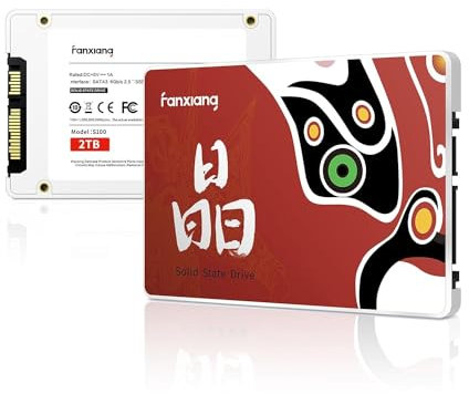 fanxiang S100 2TB SSD SATA III 2.5 Internal Solid State Drive, Read Speed up to 550MB/sec, Compatible with Laptop and PC…