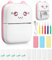 Zounin Mini Drucker, Tragbarer Fotodrucker, Smartphone Bluetooth Drucker (PINK)