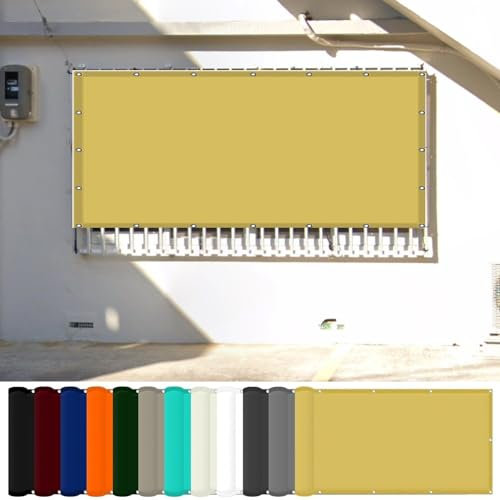 Telo di ricambio per ombrellone 3 x 4 m Impermeabile Tessuto Ombreggiante con Occhielli Protezione Raggi UV HDPE Tende Da Sole per Piante Pianta Terrazzo, Color Crema