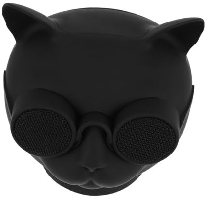 Artibetter Kleiner Kabelloser Lautsprecher Katze USB Ladegerät Tragbar Für Pc Tv Handy Schwarz