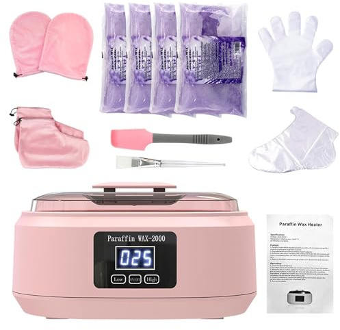 Macchina per la cera di paraffina, bagno di paraffina per mani e piedi, scaldino da 300 W per depilazione, candela fai da te, 3500 ml, bagno di paraffina a fusione rapida, temperatura regolabile,