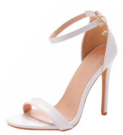 Minetom Sandales Femme Bout Ouverts Chaussures à Talon Aiguille Haut High Heels Escarpins Été Fête Soirée Mariage Bureau Sandals