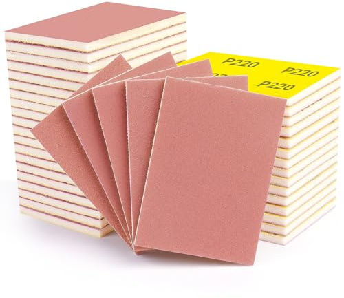 Shineboc 20 Piezas Esponja de Lijado, Grano 150/180/220/240/320/400/600/800/1000/1200 Bloques Esponja de Lijado Lijadora de Mano paraLijado de Pintura de Madera, Óxido de Metal, Pared, Plástico