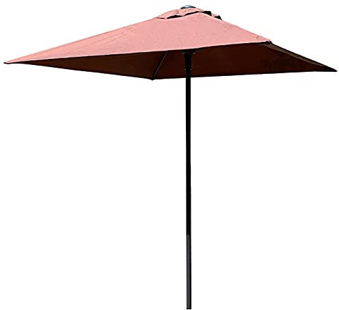 Garden 1.5M Shade Square Parasol Lawn Pool Barbecue Bar Outdoor Patio Western Restaurant Umbrella WithDurable Metal Ribs