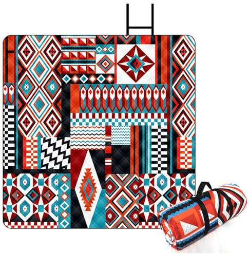 Generisch Coperta da picnic – Coperta da campeggio impermeabile per il libero – spesso resistente alla sabbia, lavabile, per giardino, campeggio, attività all'aperto