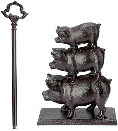 OLegei Heavy Duty Doorstops with Carry Handle, Pig Weighted Floor Door Stop