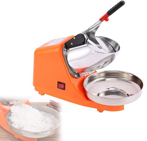 Broyeur à glace électrique, 2200 tr/min, en acier inoxydable, 300 W pour glace moelleuse, glace à raser, utilisation domestique en cuisine