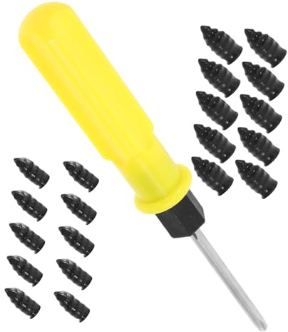 Ciieeo Kit Mastice Riparazione Pneumatici Auto Viti in Plastico e Ferro, Utensile Pratico per Riparazione Gomme Auto, Set 21 Pezzi Cacciavite per Pneumatici Tubeless