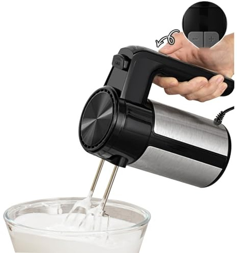 Sbattitore Elettrico 300 W, Planetaria Digitale A 6 Velocità Per Impastare, Montare Uova E Panna Con Fruste Acciaio Inox E Ganci Per Impastare Leggero Cucina Di Casa