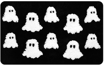 Classic Halloween Doormat 40x60cm - Non-Slip Scary Design Entrance Rug for Porch or Kitchen, Home Festival Decor and Dirt Protection