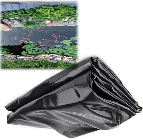 Teichfolie, strapazierfähig, flexibel, UV-beständig, für Landschaftsbau, HDPE, ideal für Koi-Fischteiche, Springbrunnen und Bachläufe, Garten, Fischteiche, 10 x 10 m