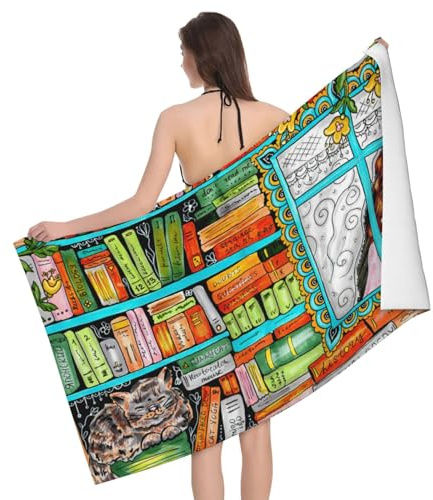 Handtücher Startseite Bibliothek Badetuch Leicht Strand-Tuch Mikrofaser Duschtuch Für Sauna Strand Reise 80X130Cm