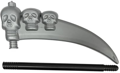 Rulbelok Grim Reapers Scythe Props Grim Reapers Costume Accessories,Faux Scythes Sickles Toy for Halloween Grim Reapers Scythe Fake