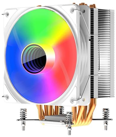 Jazuaiao CPU Radiators ARGB 6 Heat Pipe Multiplatforms Computer CPU Fan Heat Sink for 1200/1700 Coolers Fan