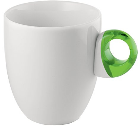 Guzzini - Tazzina da caffè Feeling con Manico Acrilico Verde