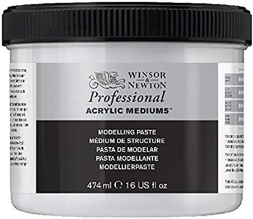 Winsor & Newton 3050917 modelleringspasta, strukturmedel för akrylfärger – 474 ml kruka