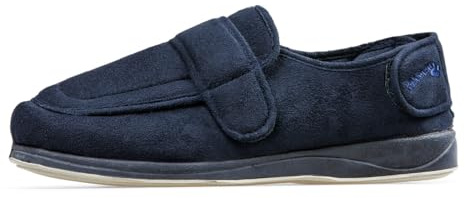 Padders Wrap Wide Fitting Mens Memory Foam Slippers