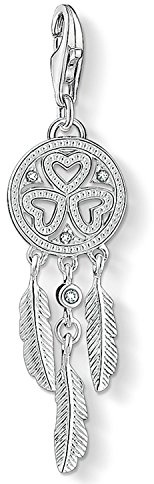 THOMAS SABO Charm-Anhänger Traumfänger Herzen 925er Sterlingsilber