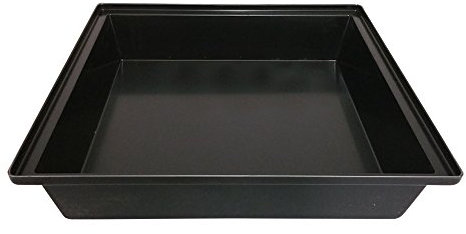 Breker Kunststoffwanne 60x60cm [geeignet als Kotwanne] 36 Liter Fassungsvolumen | Allzweckwanne | Plastikwanne | Schwarz