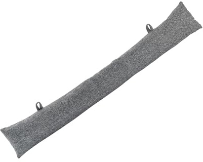 Nicola Spring Draught Excluder - 78.5cm - Grey - Pack of 1 - Herringbone Indoor Decorative Wind Stopper Home Interior Air Strip Wind Seal Window Draft Snake Sound Blocker for Home, Office Doors