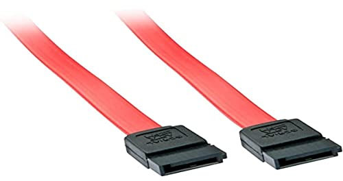 Lindy 0.7m SATA Cable III, 6Gbps Straight HDD SDD Data Cable for SATA HDD, SSD, CD Driver, CD Writer