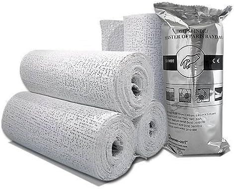 6 x Premium Gipsbinden 5 cm x 300 cm von Comfort-Cast Gipsbinde 6 Stück 5 cm x 3m = 18 Meter
