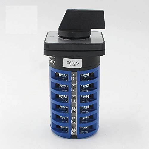 Changeover Selector Switch 20A 3 Position 24 Terminals 380V Universal Rotary Cam Selector