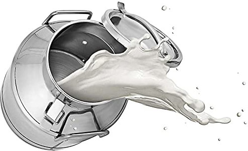 SXFYHXY Leche Lata De Leche De Acero Inoxidable 304 Cubo De Leche Cubo De Leche con Tapa Sellada – Sin Diseño De Soldadura Eay to Open and Go