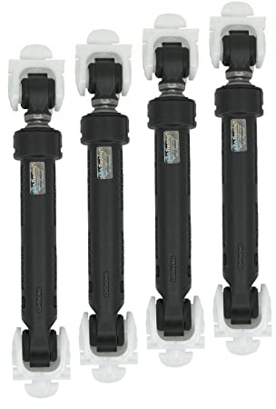 EZATRADING OEM SUSPA 8182703 Washer Shock Absorber for Whirlpool, Maytag, Kenmore/Sears, Kitchen Aid Washers - 4 Pack - Black - 1 Year Warranty