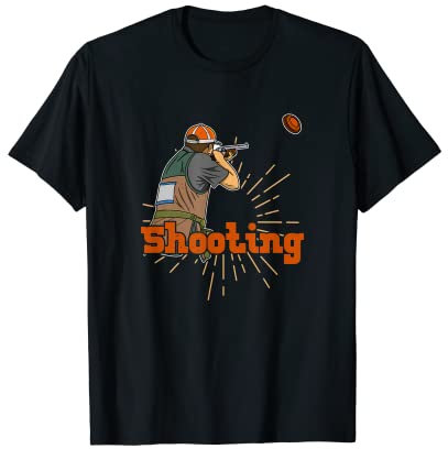 Tontaubenschießen Fallenschießen Tontauben Skeet Schießen T-Shirt