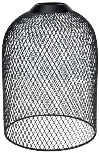ABOOFAN Lampenschirm Schattenlampe Kronleuchter Schattierungen Lampenschutz Für Eine Leuchte Drahtkäfig Zum Aufhängen Von Anhängern Schwarzer Metallkäfig Jahrgang Schmiedeeisen Kugellampe