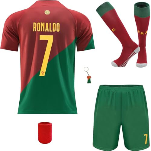 Mikalay Neu #7 Heim Fußball Trikot/Shorts/Socken für Kinder Geschenk Set Jugendgrößen (Heim,28)