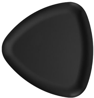 Perfeclan Bandeja para Platos de joyería, Bandeja para cosméticos, Organizador de Pendientes, Elegante Plato Triangular para baratija, Bandeja de tocador para, Negro