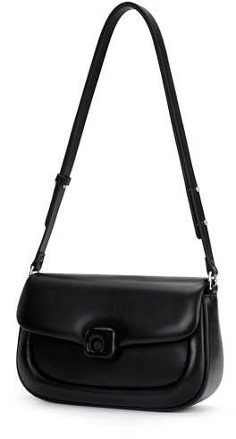 Sac à Bandoulière en Cuir de Vachette LA FESTIN pour Femme-Sacs à Main de Créateur à Bandoulière à Sangle Réglable pour Femme avec Fermeture à Boucle