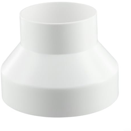 Gettimore Riduttore per condotti in ABS, riduttore per unità di ventilazione, riduttore rotondo per asciugatrici, cappe da cucina, condotti della cappa (150-100)