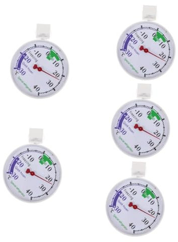 ABOOFAN 5 Pièces Thermomètre De Réfrigération Thermomètre De Porte De Réfrigérateur Moniteur De Réfrigérateur Frigo Congélateur Plus Refrigerateur Plastique