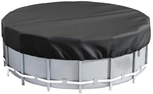 AOLUOER Cubierta de piscina redonda Cubiertas solares enterradas for piscinas elevadas Cubierta for jacuzzi Cubiertas solares Cubierta de piscina resistente y resistente al desgarro(12FT)