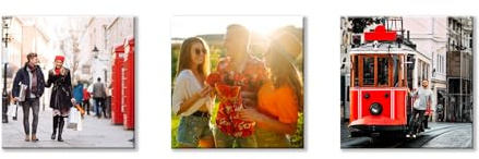 Personalisierte Fotomagnete 3er Set - 5x5 cm - Hochwertiger Buttonmagnet - Kühlschrankmagnet - Quadratisch - Dein Foto als Magnet