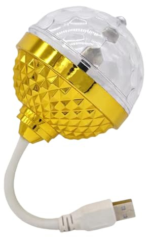 Lampadina a sfera rotante portatile a LED, varie modalità, effetto discoteca, attrezzatura di illuminazione per feste per palcoscenico domestico e celebrazioni, piccola luce da discoteca per eventi